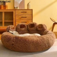 Bear Paw Pet Sofa, Hình con gấu dễ thương Hình con chó cưng Giường Sofa, Giường cũi cho chó ấm áp thoải mái Mềm mại thoải mái Giỏ đựng giường trong nhà
