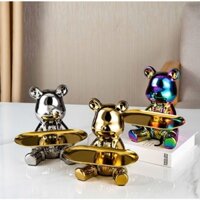 BEAR sứ đỡ đồ ( LOẠI TO ) nhiều màu sắc dùng để decor trang trí bàn làm việc hay trang trí trong nhà
