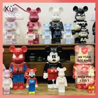 Bearbrick, tượng trang trí, gốm sứ BÁT TRÀNG chính hãng, chất liệu gốm sứ cao cấp, size 28cm