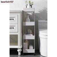 ☽♠❉bearlish157⚡SIZE LỚN⚡Kệ Để Đựng Đồ Đa Năng 4 Tầng Có Bánh Xe Đẩy Spa Di Động Nhà Bếp, Phòng Tắm Inox Cao Cấp⚡