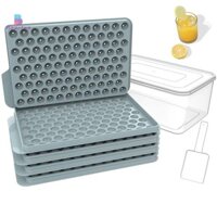 Beartwo  104 Khoang Hình Cầu Khuôn Đá Có Muỗng Khay Đá Viên Có Nắp Và Muỗng Máy Làm Bóng Đá Tròn Cho Tủ Đông Máy Làm Đá An Toàn Mùa Hè Đẹp