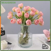 Beaugreen 7 Cái / bó Hoa Giả, Nhánh Tulip Nhân Tạo DIY Thực Tế, Mô Phỏng 44CM Trang Trí Nhà Hoa Lụa Hoa Trang Trí Phòng Khách Nhà