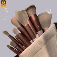 Beauty Girl Heart Makeup Set Brush Soft Hair Eyeshadow Brush Loose Powder 13 chiếc Bộ cọ