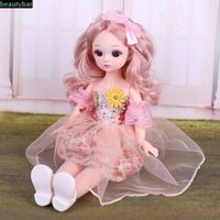 Beautybar Búp bê BJD 30cm kèm quần áo, Búp bê BJD cao gót tóc dài, Búp bê bé có tóc giả Trang điểm công chúa thanh lịch dễ thương Búp bê khớp cho bé