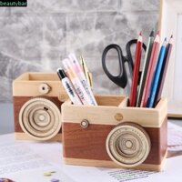 Beautybar Hộp Đựng Bút Bằng Gỗ Đa Năng Sử Dụng Sáng Tạo Để Bàn Hộp Bảo Quản Thủ Công Máy Ảnh Sáng Tạo Hai Lớp Trang Điểm Tổ Chức