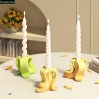Beautybar Khuôn giữ nến chuối, Khuôn nến sáng tạo không mùi, Thạch cao có thể tái sử dụng Khuôn nến silicon DIY