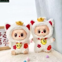 Beautybar Labubububu Bộ vải búp bê thời gian, Váy thủ công Vải Labububububububuku, Bộ sưu tập trang trí Bộ đồ mèo may mắn phong cách ong bay Bộ đồ búp bê may mắn 17cm Quần áo búp bê sang trọng Đồ chơi trẻ em gái