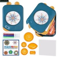 Beautybar Magic Spirograph Đồ chơi vẽ, Thước vẽ toán học Bộ bút vẽ nghệ thuật, Soạn thảo Thước đo hình học bằng nhựa Dụng cụ soạn thảo Đồ dùng văn phòng