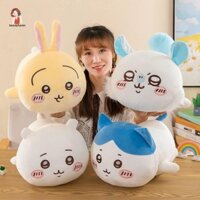 Beautyhaven Chiikawa Đồ Chơi Sang Trọng, Búp Bê Nhồi Bông Sasuke Chiikawa Size Lớn, Mềm Mại 30 / 40CM Cotton Nằm Tư Thế Chiikawa Ném Gối Trang Trí Nhà Cửa