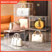 【beauty.show】Acrylic Hộp Mica Hộp Nhựa Trong Suốt Hộp Đựng Giày Trưng Bày Túi Xách Nắp Nam Châm Chất Lượng Cao