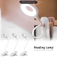 Beautystarting Đèn bàn đọc sách USB có kẹp sách Đèn ngủ LED cảm ứng 3 chế độ Làm mờ Bảo vệ mắt Phòng ngủ Đèn đọc sách B2T2