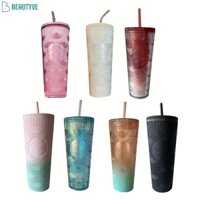 Beautyve  Dành cho starbucks Cup Siren Nàng Tiên Cá Nữ Thần Cho Aurora Cốc Rơm Dung Tích Lớn 700ml
