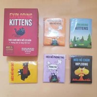 [Bebu123]Combo mèo nổ Exploding Kittens mèo đỏ đen + 5 bản mở rộng mới nhất (mèo nổ đầy đủ news 2020)