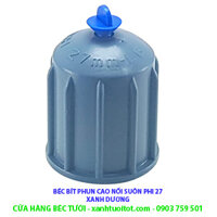 Béc bít phun cao nối suôn phi 27 PVC ( xám - xanh dương)