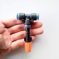 Béc phun sương đơn nối ống hơi 8mm Béc có thể điều chỉnh được