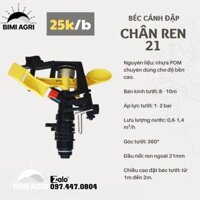 Béc tưới phun mưa cánh đập ren 21mm ren ngoài chỉnh góc