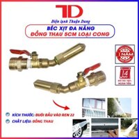 Béc vòi xịt rửa vệ sinh bảo dưỡng máy lạnh điều hoà có chỉnh tia đa năng - Điện Lạnh Thuận Dung - Cong - Thau 5 cm