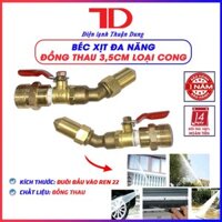 Béc vòi xịt rửa vệ sinh bảo dưỡng máy lạnh điều hoà có chỉnh tia đa năng - Điện Lạnh Thuận Dung - Cong - Thau 3.5 cm