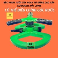 Béc xoay phun tưới mái vườn cây Bộ vòi xịt nước tự động quay 360 độ  Aquamate W- 4100