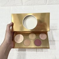 Becca - Bảng Phấn Mắt, Phấn Má, Highlighter Và Má Hồng Becca - Pop Goes The Glow Champagne Pop Face & Eye Palette Bảng Nứt 1 Ô