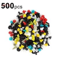 [Beco] 500 Cái / bộ Đa Năng Hỗn Hợp Xe Ô Tô Đa Năng Đinh Tán Nhựa Chốt Cửa Đẩy Pin VN