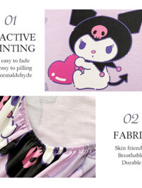 {Bedding accessories} Dansunreve Sanrio bedsheet 100% bông Ra Bọc Nệm Hello Kitty cinnamoroll kurom