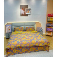 (bedding)Bộ ga gối 3 MÓN chất liệu Cotton Poly mềm mịn mát đủ kích thước ga giường 2m2,1m8,1m6