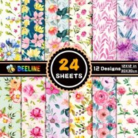 Beeline 24 Tờ 30cm Ngày Của Mẹ Họa Tiết Hoa Giấy Sổ Lưu Niệm Đồ Dùng Handmade Origami