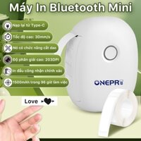 BEEPRT Máy in nhiệt mini cầm tay bluetooth ONEPRT L13 in tem, mã vạch, nhãn dán, logo, sticker