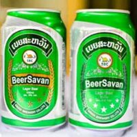 Beer Savan lager - Bia Savan Lào 5% vol lon 330 ml