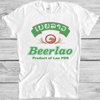 Beerlao Áo 322 Bia Lào Châu Á Retro Vintage Mát Quà Tặng Tee