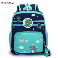 Beibaobao Trẻ Em Thời Trang Mới Hoạt Hình Khủng Long Ba Lô Mẫu Giáo Thời Trang Ba Lô Dung Tích Lớn