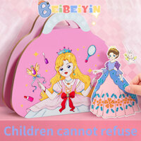 Beibeiyin Kids diy girl Túi trang điểm công chúa đồ chơi nhà chơi