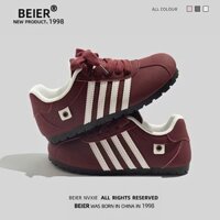 BEIER Auth Chính Hãng Giày thể thao sneaker đỏ đậm, trắng, be thoải mái êm chân shop giày 3515 beier