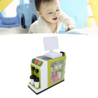 [Bek] Đồ chơi siêu thị mô phỏng Đồ chơi máy tính tiền Đồ chơi giả vờ chơi máy pha cà phê Tủ lạnh Máy quét mã vạch Playset