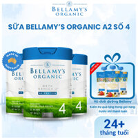 Bellamy Organic A2 số 4, sữa bột hỗ trợ phát triển trí não và chiều cao cho bé từ 2 tuổi 800g.