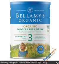 Bellamy\'s Organic Toddler Milk Drink Step 3 900g - sữa bột Bellamy Organic 3 dành cho trẻ nhỏ từ 1-3 tuổi (12-36 tháng) hộp 900g