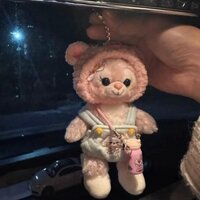 Belle Quần yếm Chai Nước Móc Khóa Sang Trọng Búp Bê Heo Mặt Dây Chuyền Cô Gái Trái Tim Cô Gái Túi Quà Tặng Treo