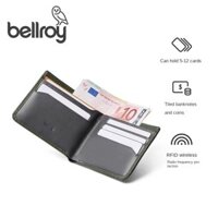 Bellroy Úc Hide & Seek Da Cổ Điển Kẹp Ngắn Thẻ Kinh Doanh Tối Giản Da Bò Ví Quà Tặng Nam