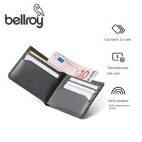 Bellroy Úc Hide & Seek Da Cổ Điển Kẹp Ngắn Thẻ Kinh Doanh Tối Giản Da Bò Ví Quà Tặng Nam
