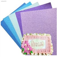 Bền bỉ∋☏☂A4 250gsm Scrapbooking Paper Pads Gói bìa cứng Nền Glitter Paper Card Giấy Origami cho DIY Art Craft tem chết