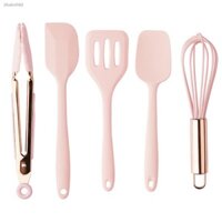 Bền mà không bị biến dạng♤✗Silicone Turner Soup Spoon Spatula Brush Scraper Pasta Server Egg Beater Tools Kitchen Cookin