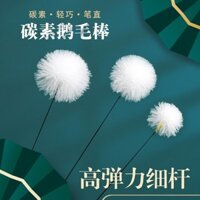 Ben Peng Đàn Hồi Cao Mỏng Thanh Carbon Lông Dính Tai Chọn Thìa Lớn Vừa Ngỗng Nhỏ Lông Dính Tai Dụng Cụ Chọn Tai Furry