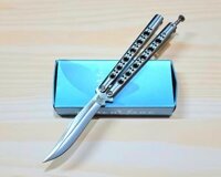 Benchmade Model 43 Bowie Satin Balisong Knife (SV-SV)