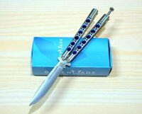 Benchmade TheONE Model 42 Weehawk Blue Dragon Balisong Knife (SV-SV)