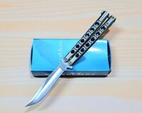 Benchmade TheONE Model 43 Bowie Blue Dragon Balisong Knife (SV-SV)