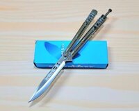 Benchmade Trinity Wing Single Edge Balisong Knife (SV-SV)