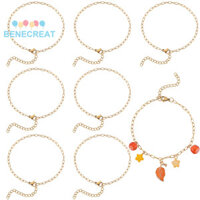 Benecreat 1 Hộp 12 Chiếc Thép Không Gỉ 304 Kẹp Giấy Dây Chuyền Vòng Tay Dành Cho Nữ Vàng 7-1 / 2 inch (19,2Cm)