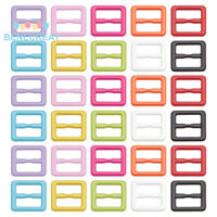 Benecreat 1 Hộp 120 Cái 10 Màu Hình Chữ Nhật Xịt Sơn Hợp Kim Khóa Móc Cho Búp Bê Webbing Dây Túi Phụ Kiện May Mặc Màu Hỗn Hợp 7.5x8x1mm Lỗ: 2x5.5mm