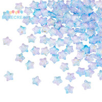 Benecreat 1 Hộp 2 Dây Hình Ngôi Sao Dễ Thương Hạt Lilac Xịt Sơn Ngôi Sao Hạt Miếng Đệm Ngôi Sao Hạt Với Lấp Lánh Hạt Thủy Tinh Trong Suốt Dây Để Trang Sức Làm Bím Tóc